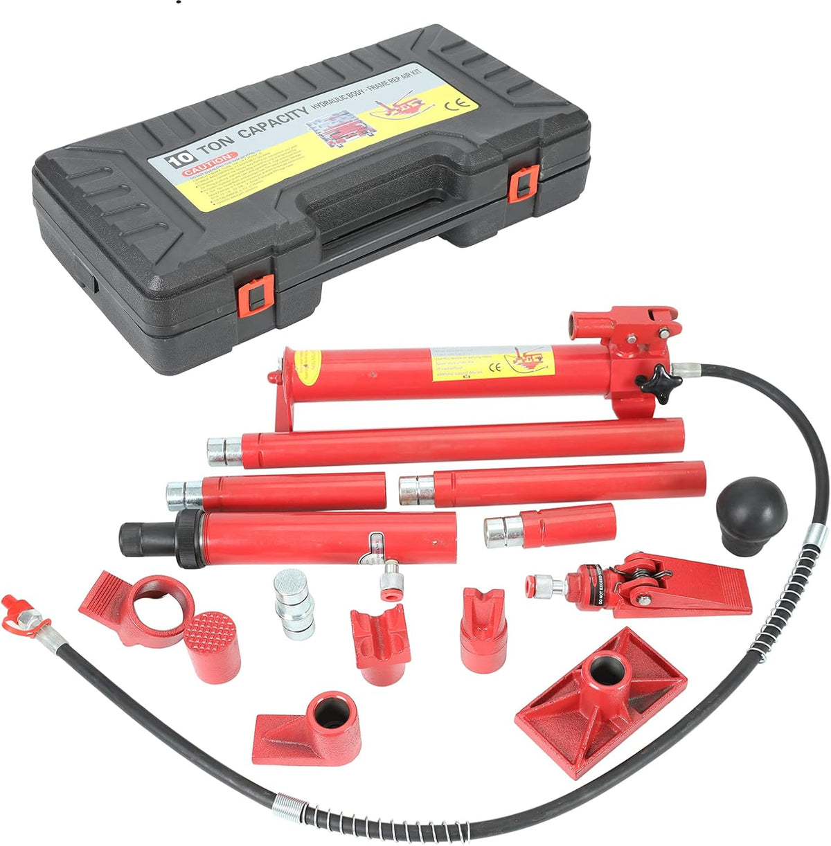 10 Ton Porta Power Hydraulic Jack with Oil Hose C2539