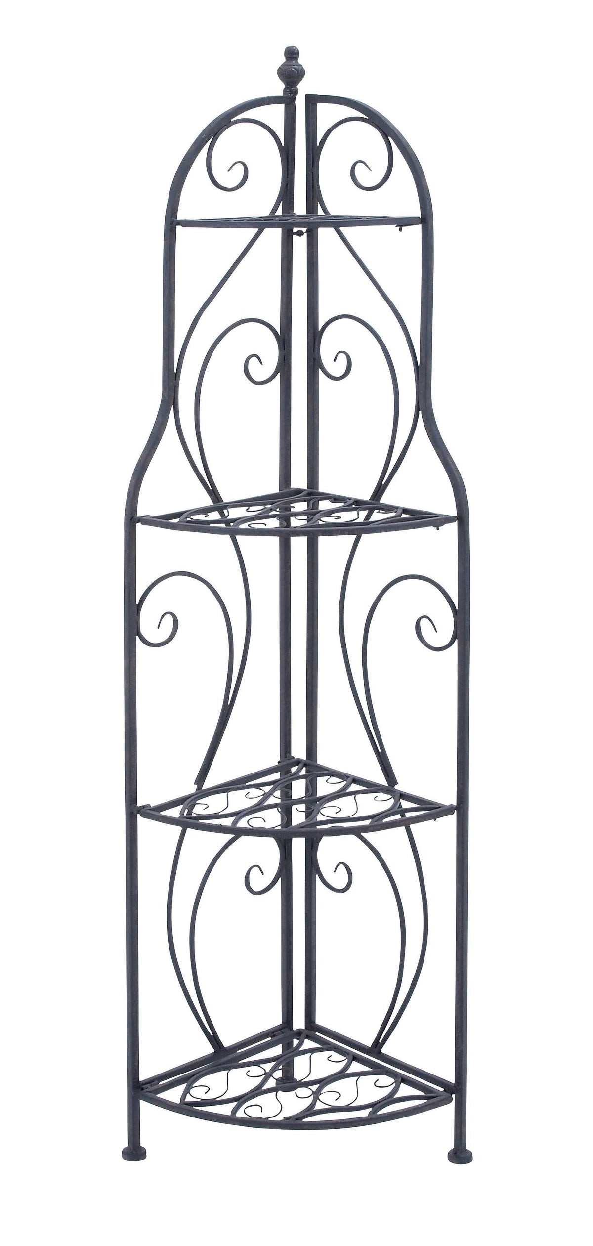 Black Metal Corner Rack T6260