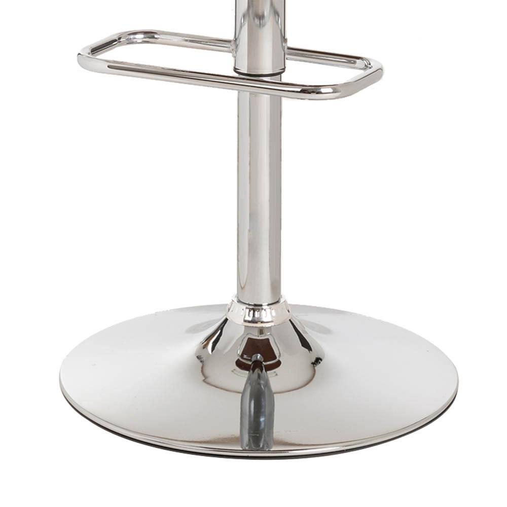 Beige Adjustable Height Swivel Bar Stool S74491