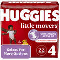 Huggies Little Movers Baby Diapers, Size 4, 22 Ct H1687