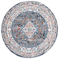 Ivory / Grey Round Rug W1282