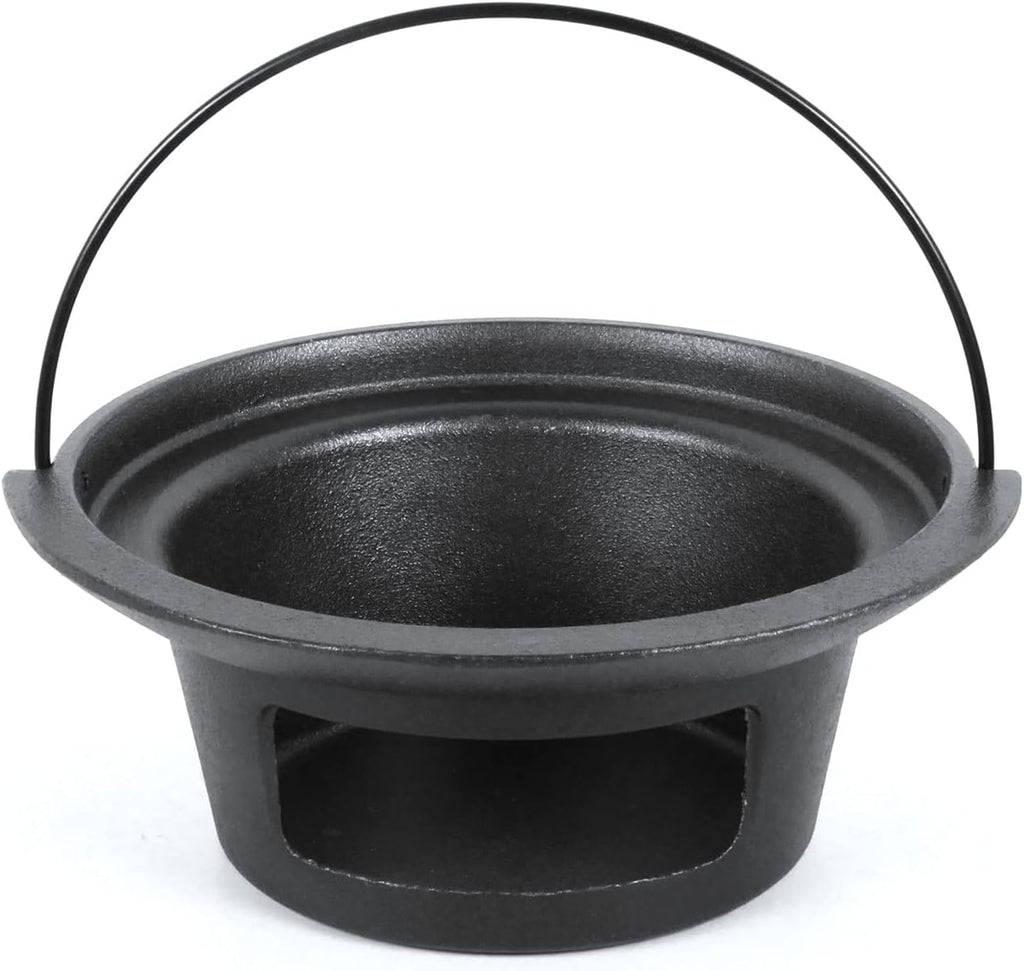 Cast Iron Ash Can with Handle Charcoal Ash Basket G1779