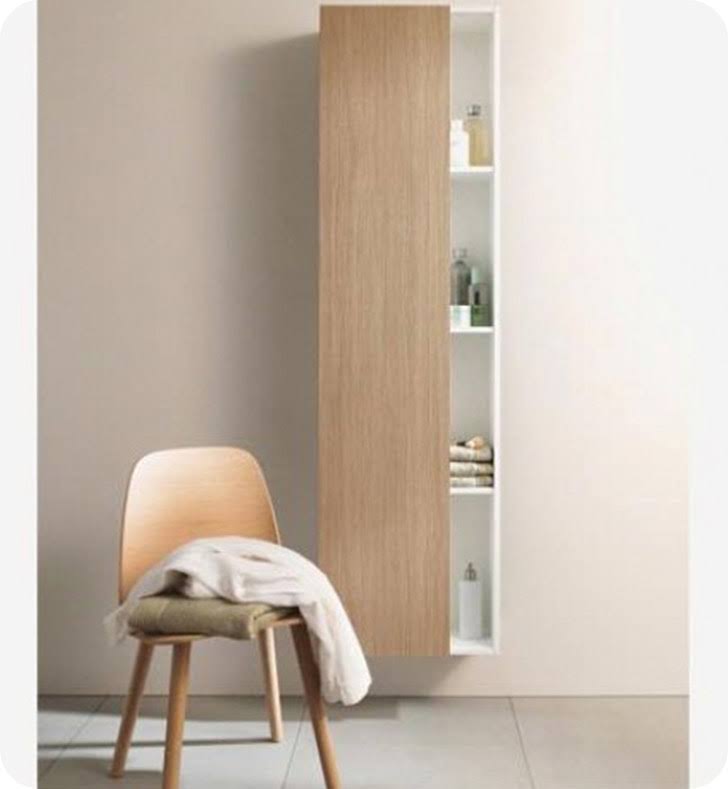 Tall Cabinet with Bi-Color Pine Terra Front and Basalt Matt Side Z662