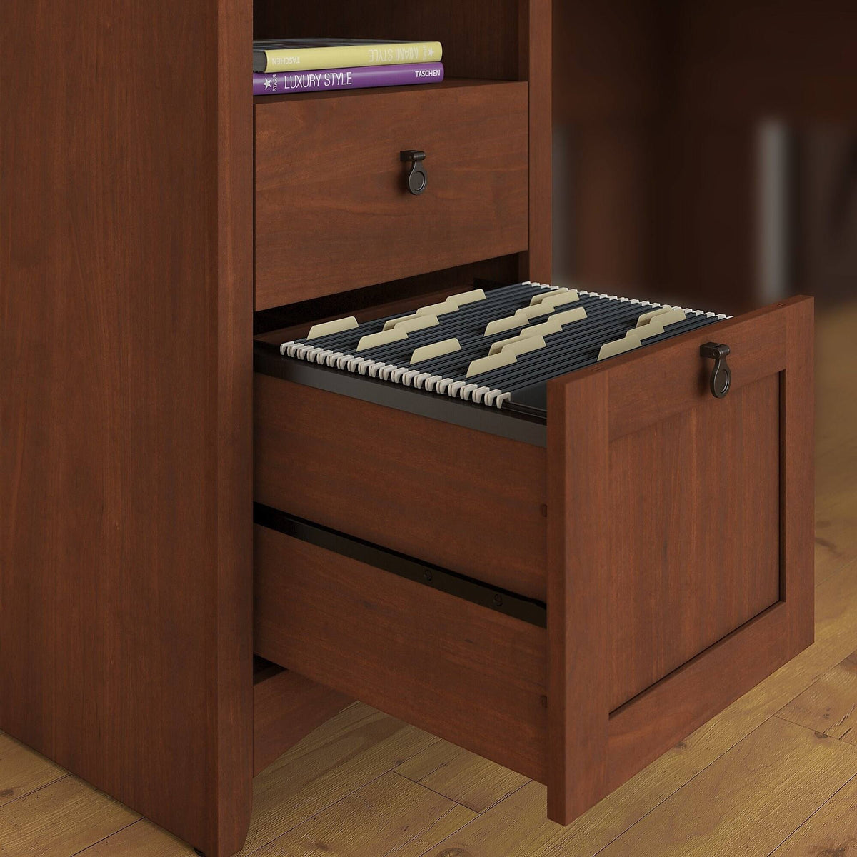 2 Drawer File Cabinet in Serene Cherry L50417
