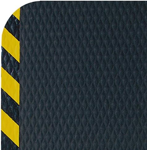 Black & Black Border 2' x 3' Anti-Fatigue Comfort Mat U399