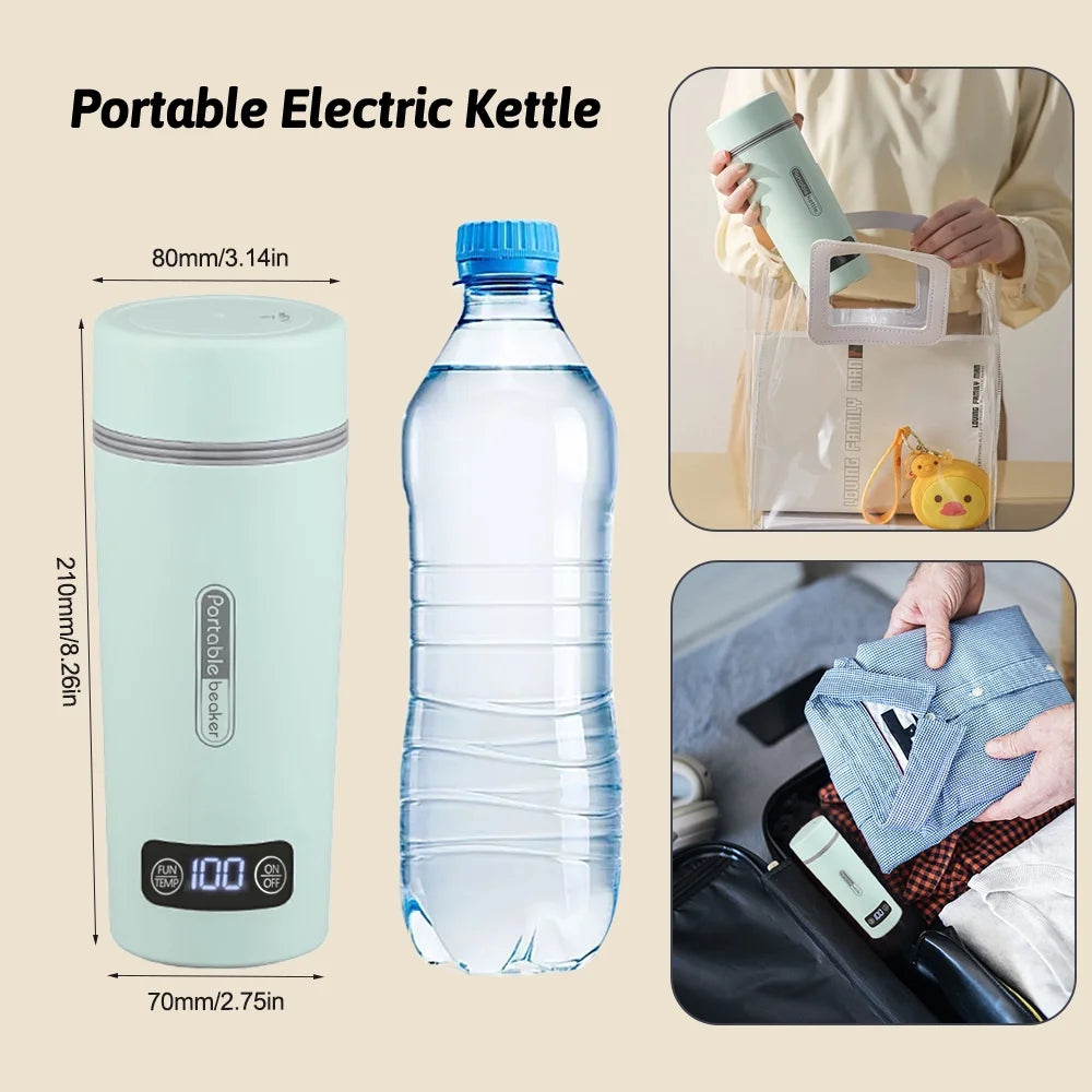 Portable Electric Kettle 350ml Stainless Steel W367896