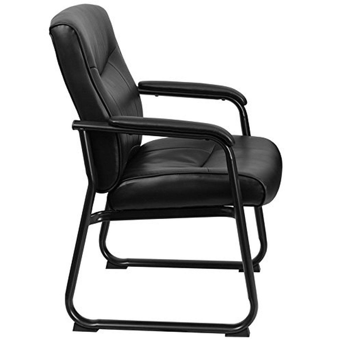 Black Leather Executive Side Chair M17583