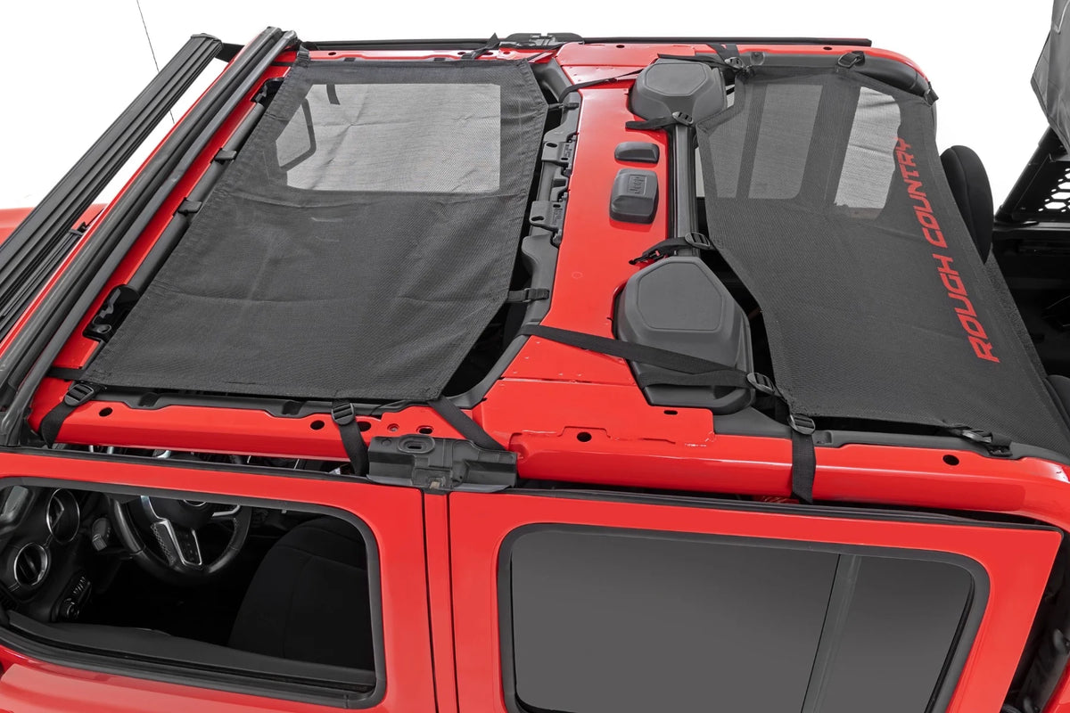 Black Mesh Bikini Top for Jeep Gladiator JT H11252