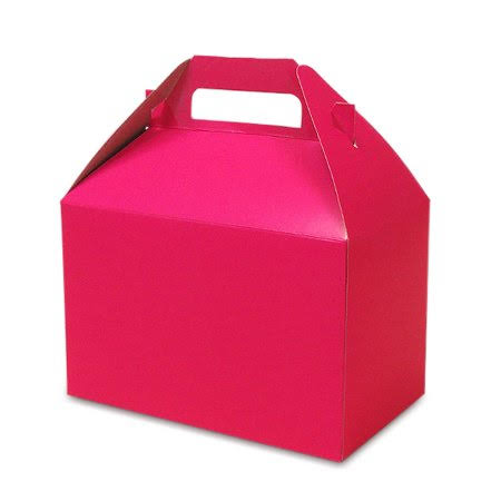 9 x 6 x 6 Sanded Hot Pink Gable Box X407