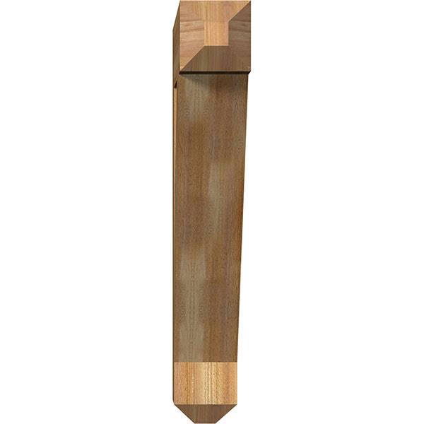 Traditional Craftsman Rough Sawn Bracket, Western Red Cedar C32314