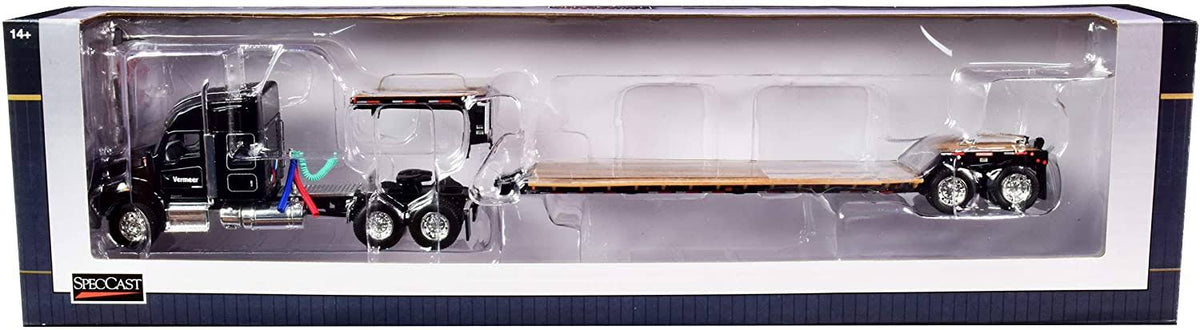 1:64 Diecast Tractor Truck with Lowboy Trailer Y103559