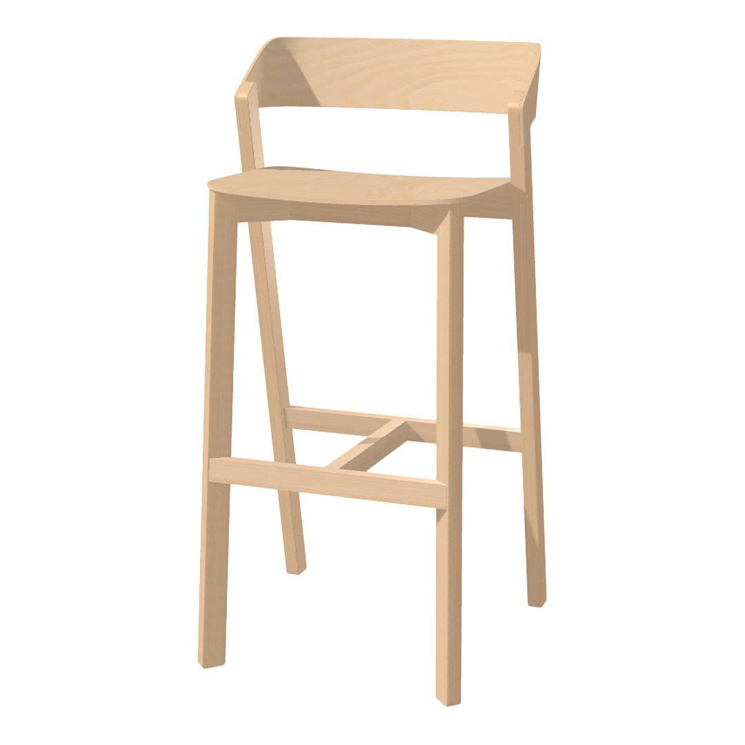Beech Frame Barstool D929542