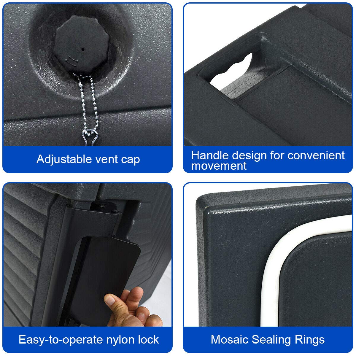 95 Quart Insulated Food Pan Carrier with Handle V91764