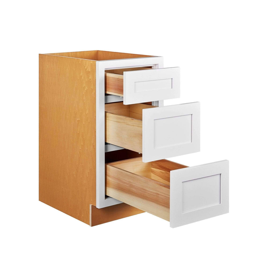 Snow White 21 inch Wide 3 Drawer Base Cabinet J70739