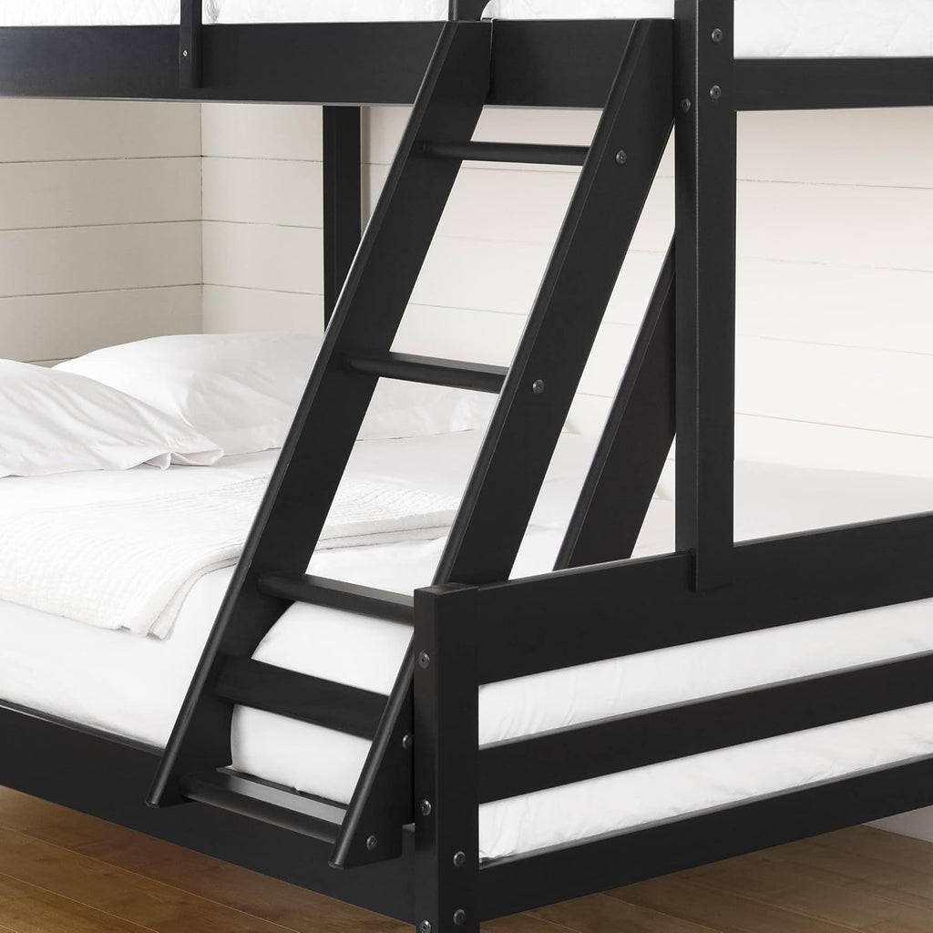Matte Black Twin on Full Bunk Bed Q77032
