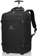 42L Trolley Backpack with 2 Wheels Softside Carry-on Luggage U5035