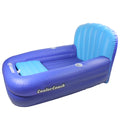 Blue Inflatable Swimming Pool Lounger with Ice Cooler Y61528