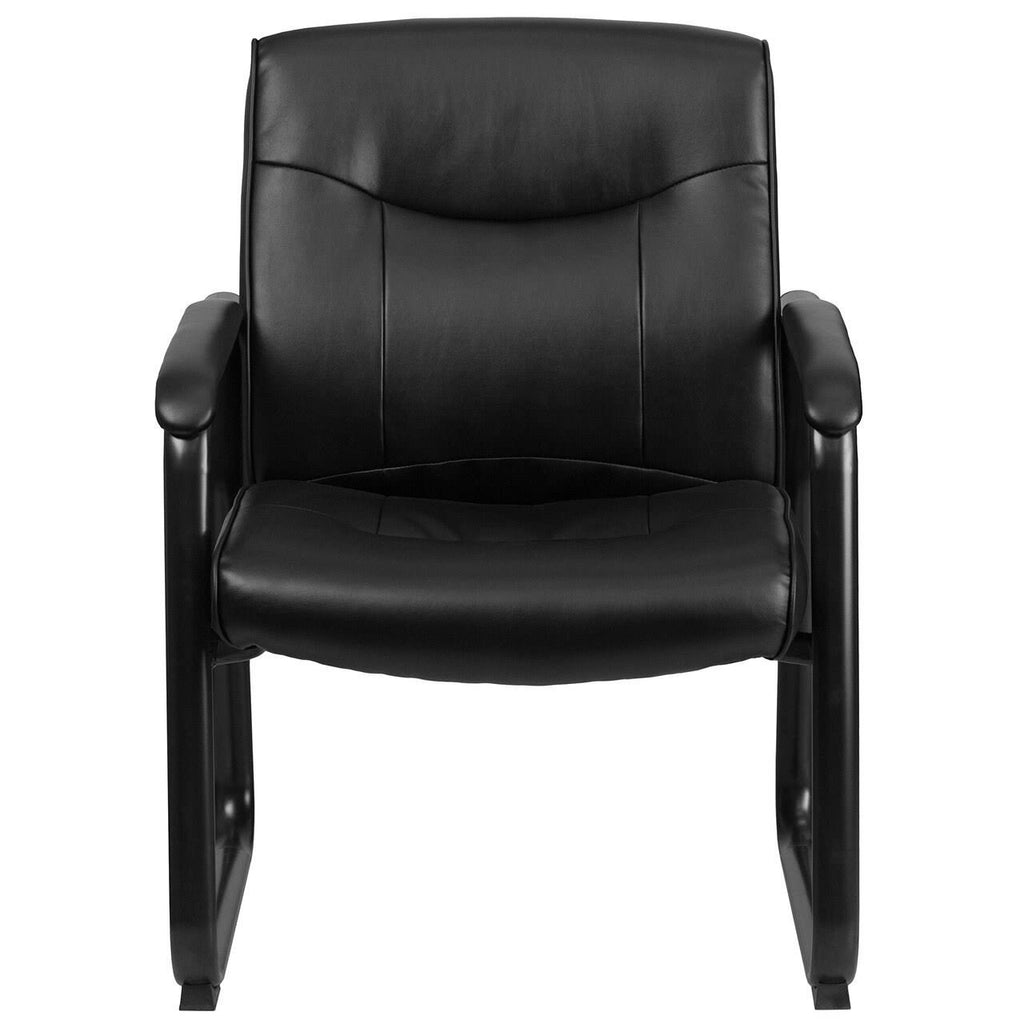 Black Leather Executive Side Chair M17583