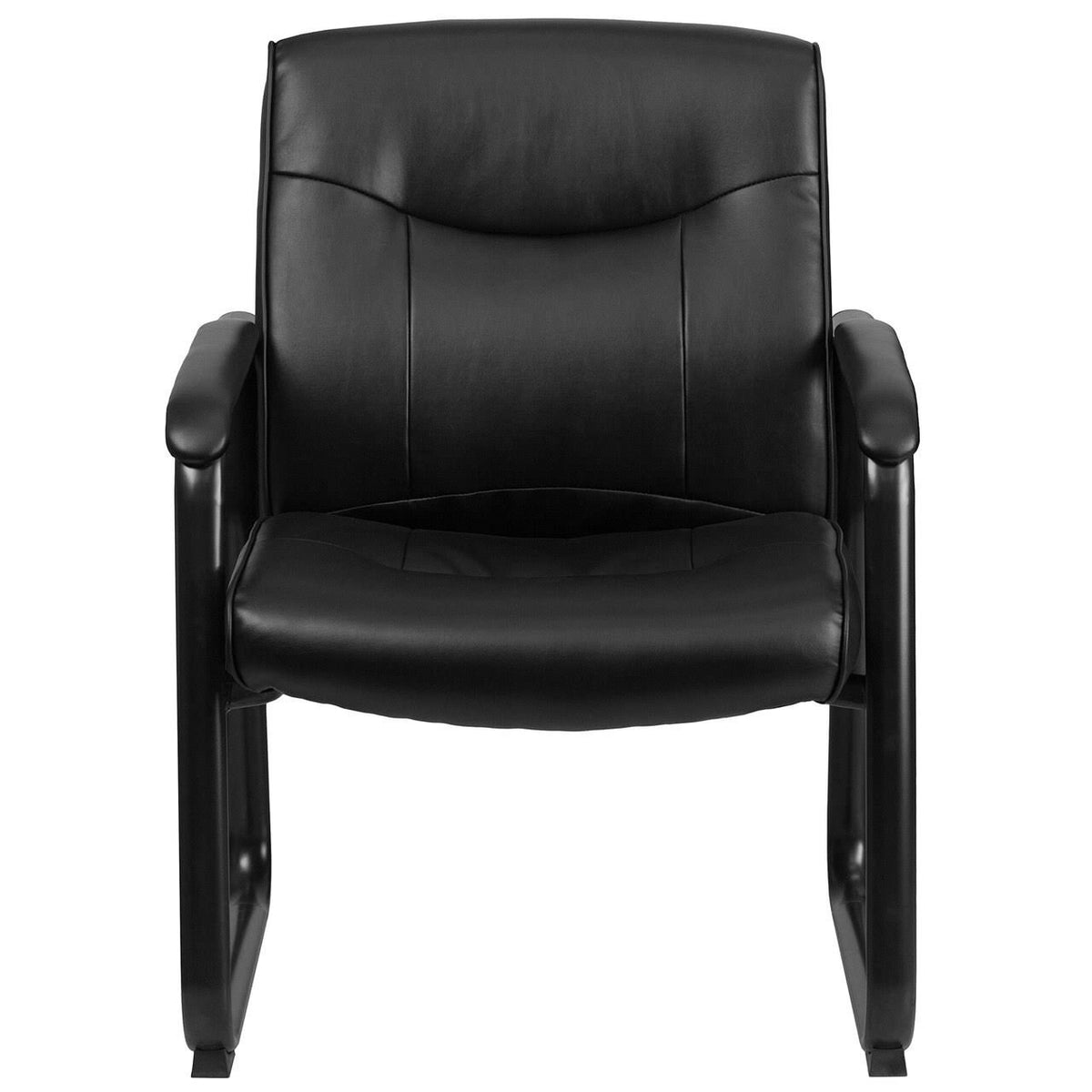 Black Leather Executive Side Chair M17583