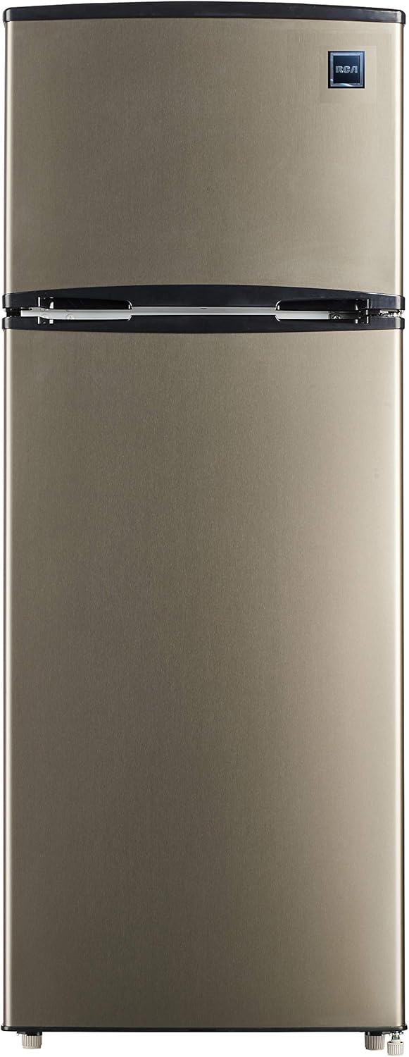 2 Door 7.5 cu. ft Refrigerator with Freezer, Platinum, Stainless S122189