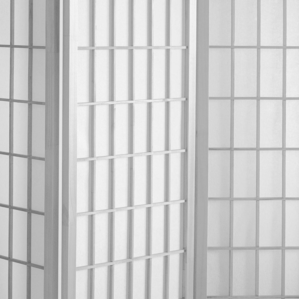 White 8 Panel Shoji Screen V73655