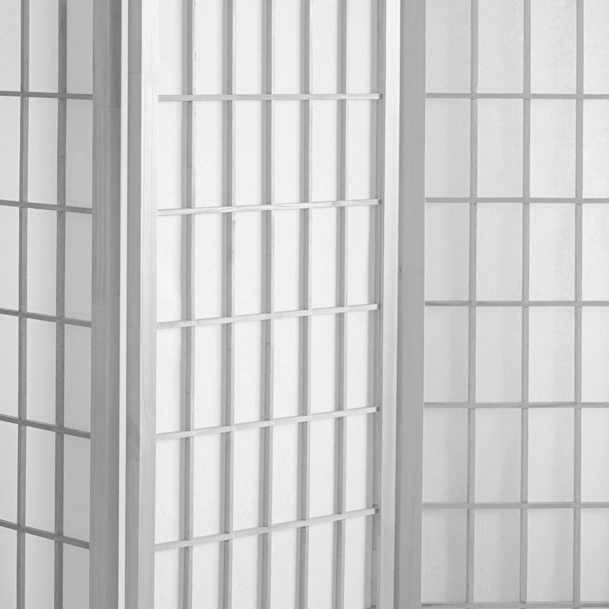 White 8 Panel Shoji Screen V73655