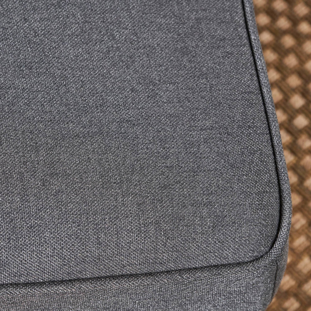 Gray Fabric Ottoman Bench R202