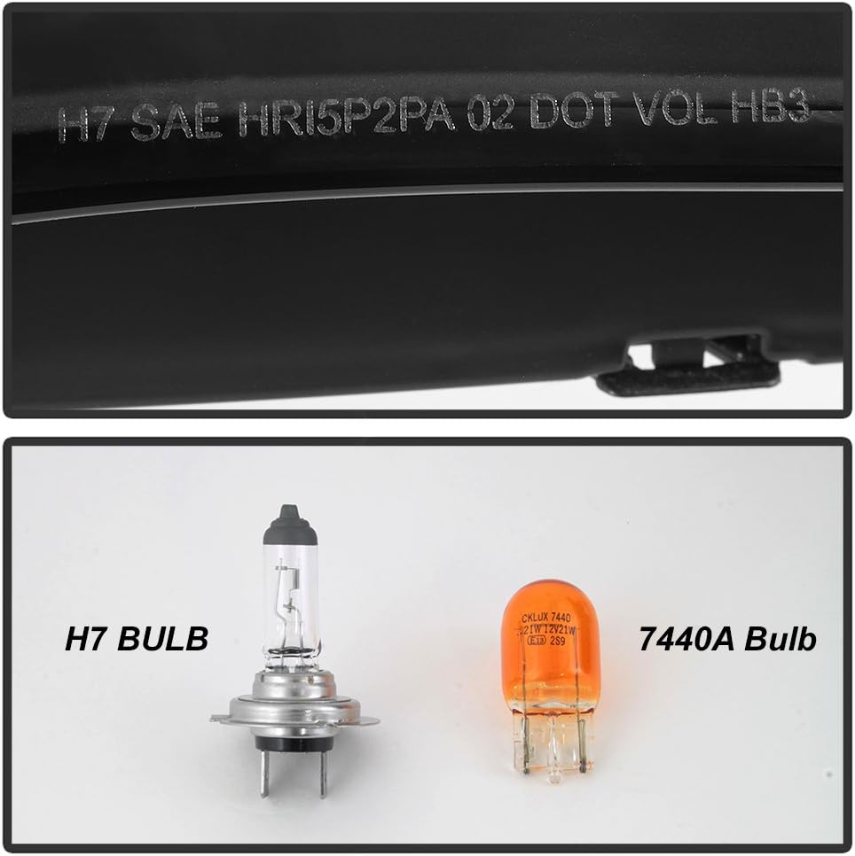 LED Tube Projector Headlights Pair F574
