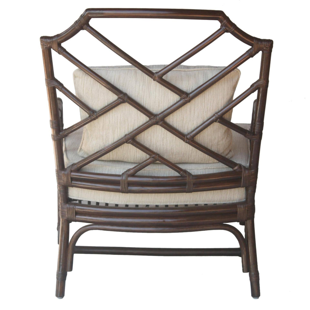 Rattan Accent Arm Chair, Canary Brown L5513