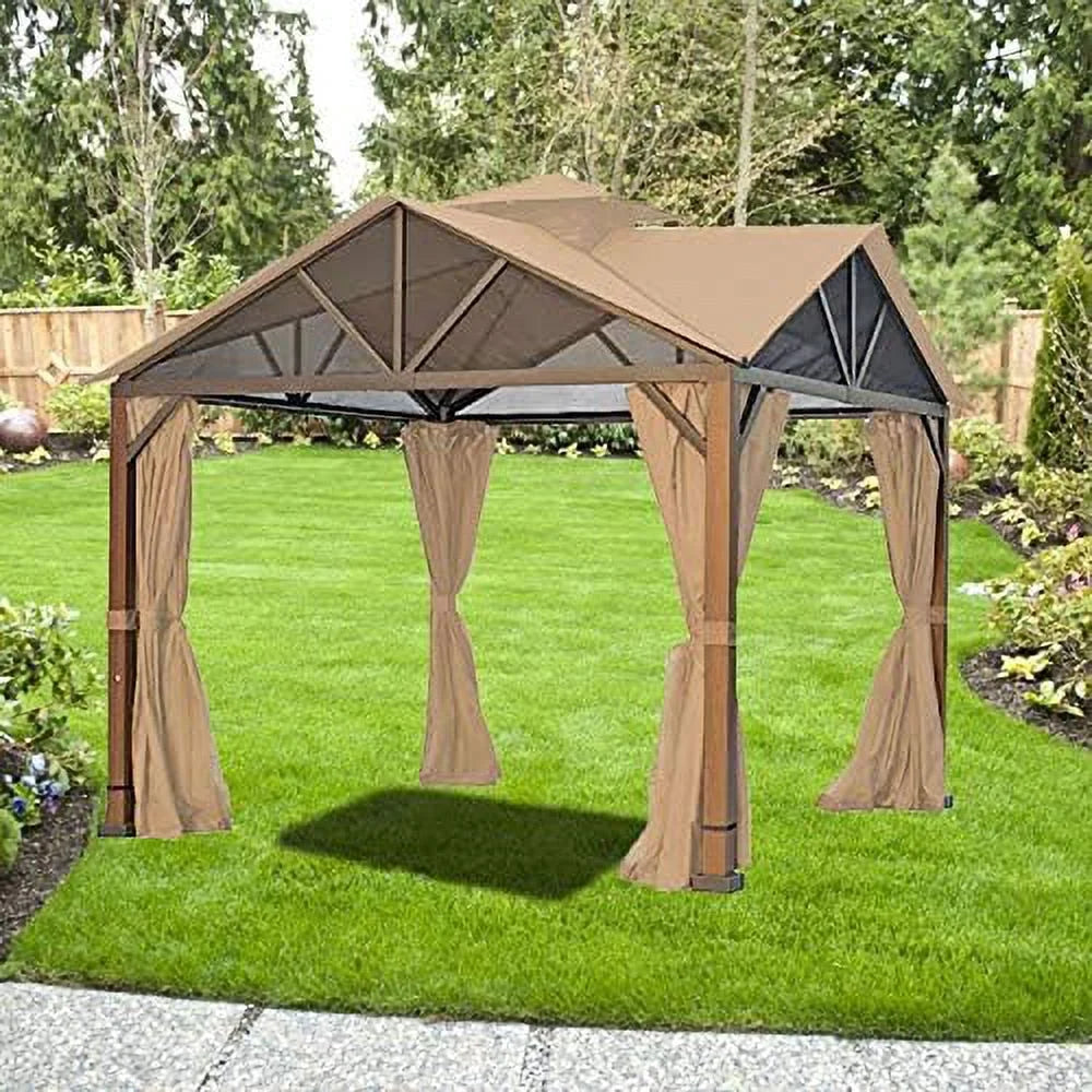 Replacement Canopy Top Cover for Pitched Roof Gazebo T5514