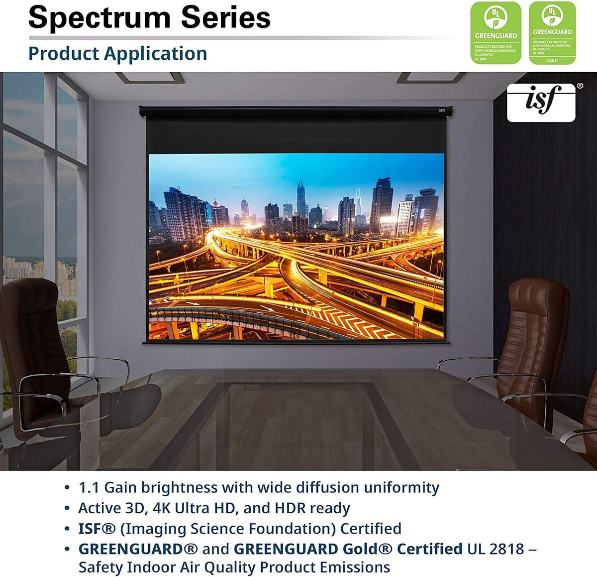 Electric Motorized Projector Screen 100 inch 16:9 to 95" 2.35:1 Black G64369