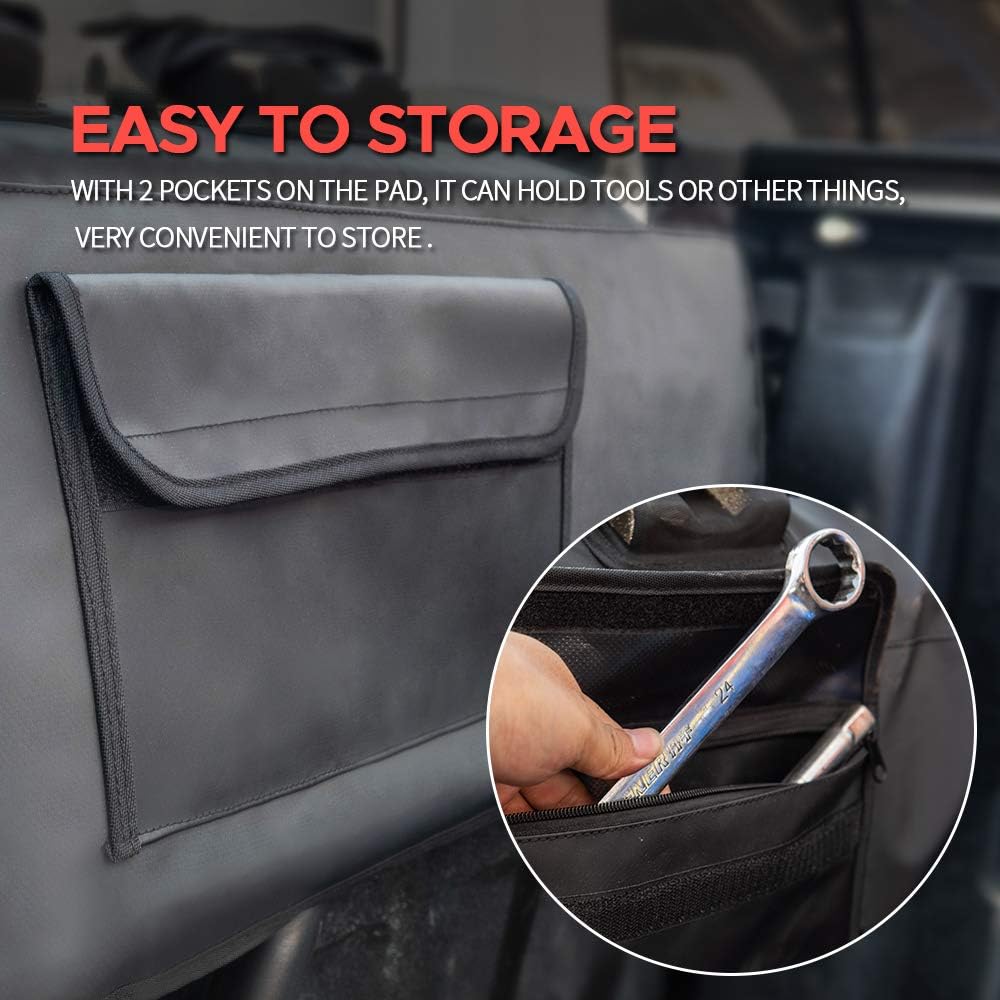 Tailgate Pad with 2 Tool Pockets for Mountain Bikes and Truck, Pack of 2 W80925