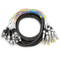 8 Channel 15' XLR Female to 1/4 TRS Snake Cable S29666