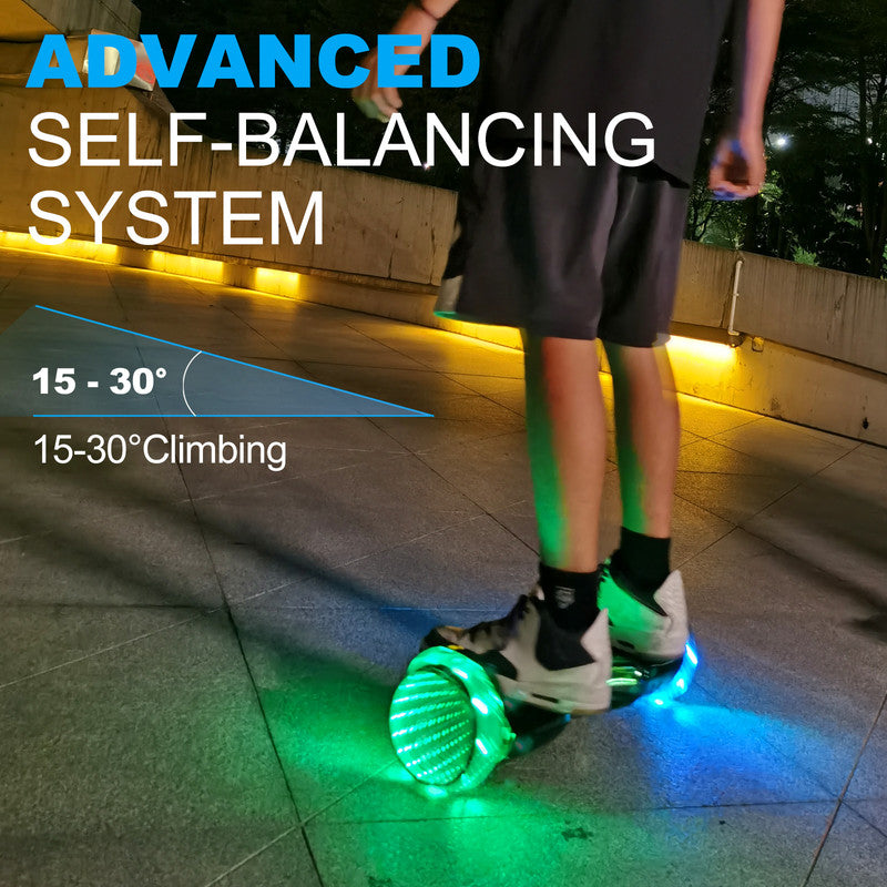 Pink 6.5" Self Balancing Scooter with Bluetooth Speakers & LED Light X468950