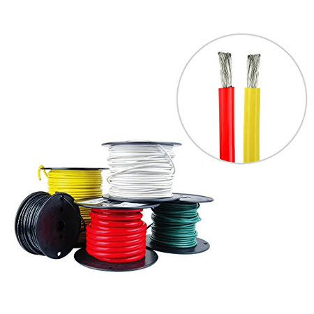 Tinned Copper Marine Wire 25 ft Red 25 ft Yellow O8152