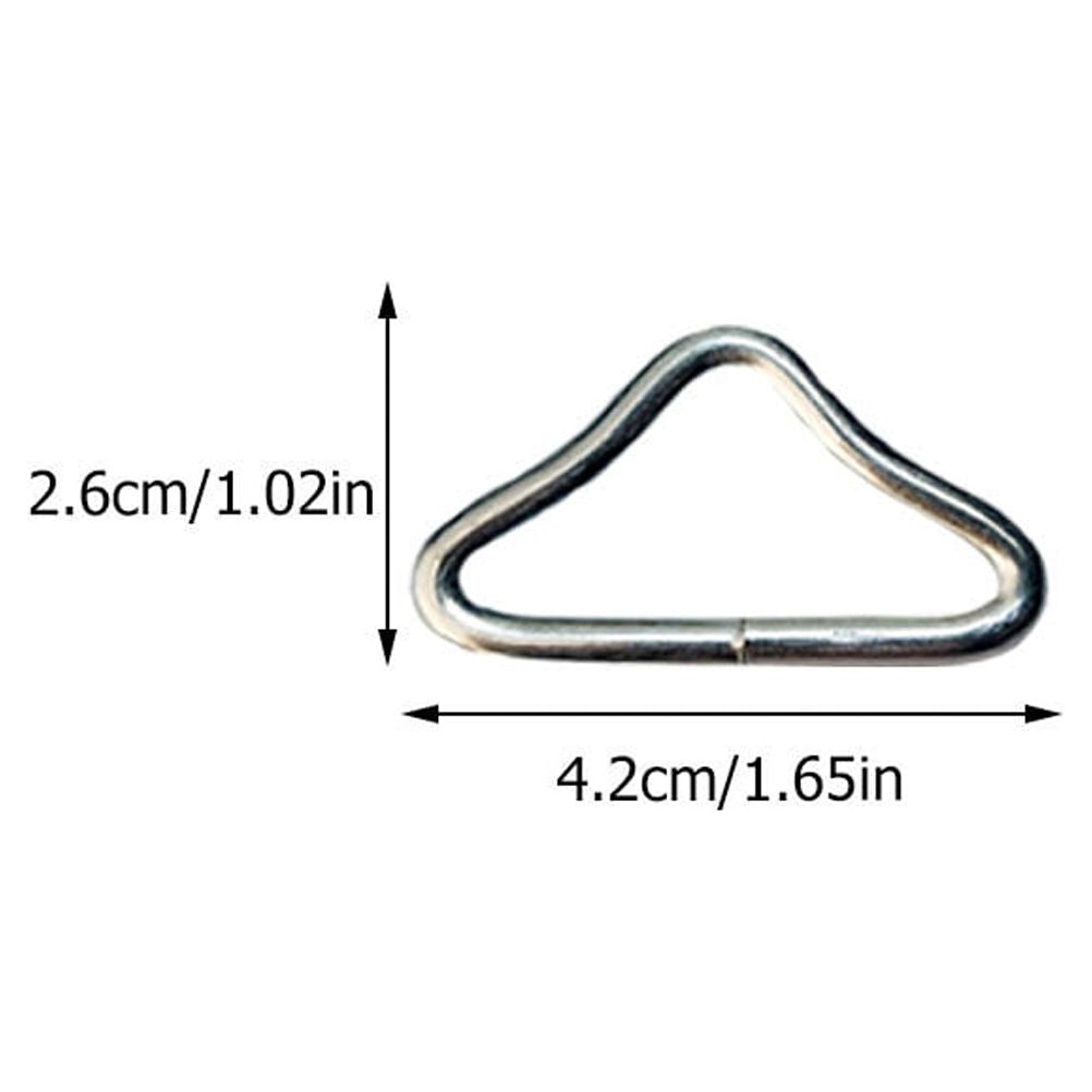 20pcs Trampoline Jumping Bed Bungee Mesh Cloth Buckle Triangle Ring Parts Q680
