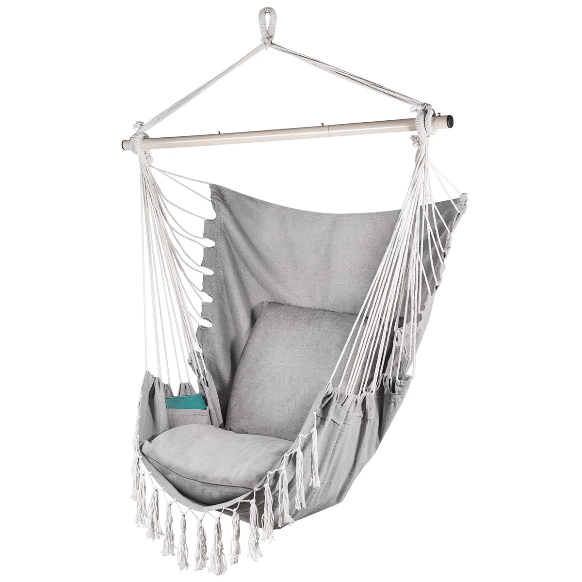 Cotton Weave Hammock Chair with Wood Spreader Bar R8167