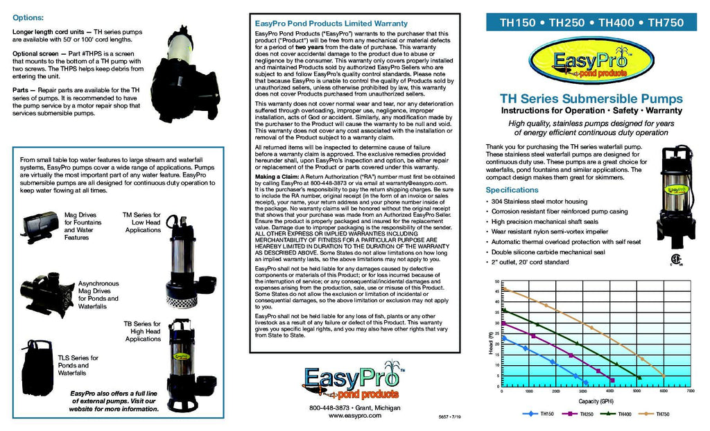 3100gph Waterfall and Stream Pump F146762