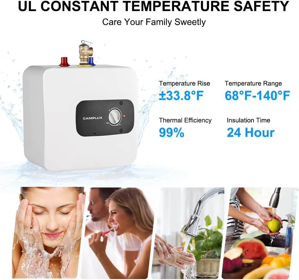 4 Gallon Electric Water Heater with Cord Plug U391