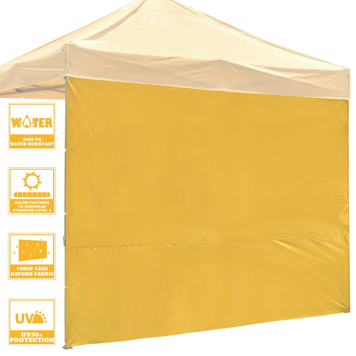 UV-Resistant Mineral Yellow Side Wall for EZ Canopy Gazebo Q48962
