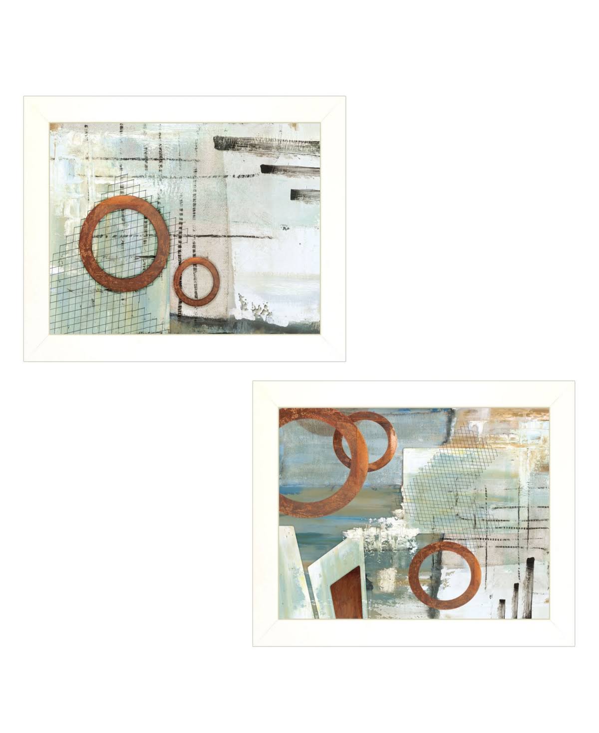 White Frame 2 Piece Vignette V74002