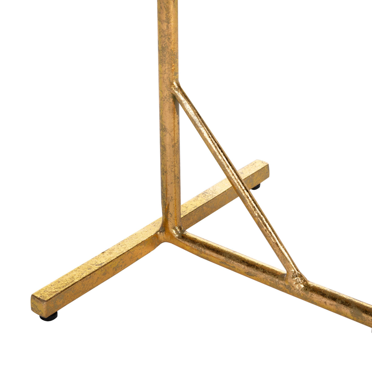 Hunter Green and Gold Round C Table R2787