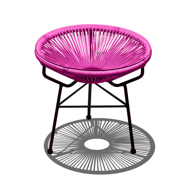 Lime Green Acapulco Chair with White Side Table or Ottoman G741