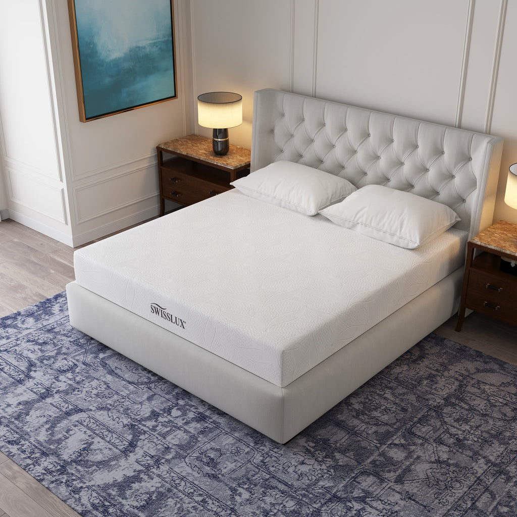 White Full Size 10 Inch Medium Plush Memory Foam Mattress S35016