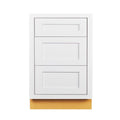 Snow White 21 inch Wide 3 Drawer Base Cabinet J70739