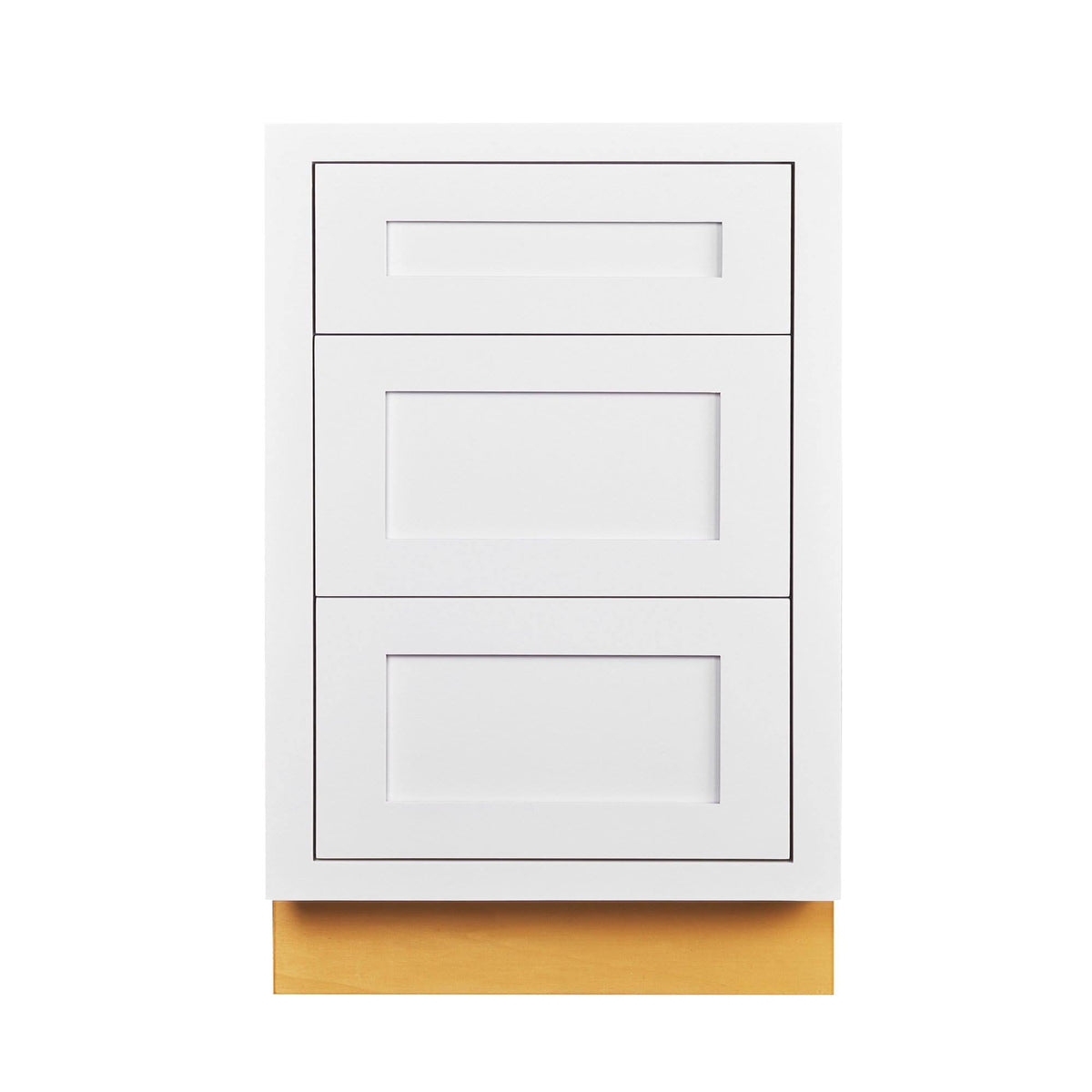 Snow White 21 inch Wide 3 Drawer Base Cabinet J70739
