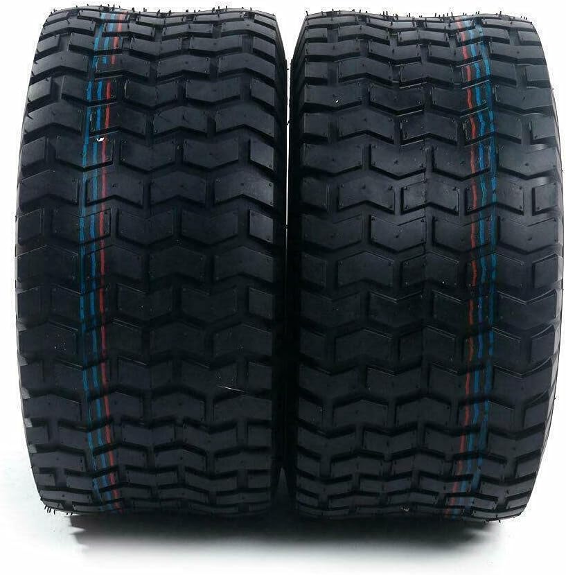 2Pcs 18 x 6.50-8 Tubeless Lawn Mower Tire E81996