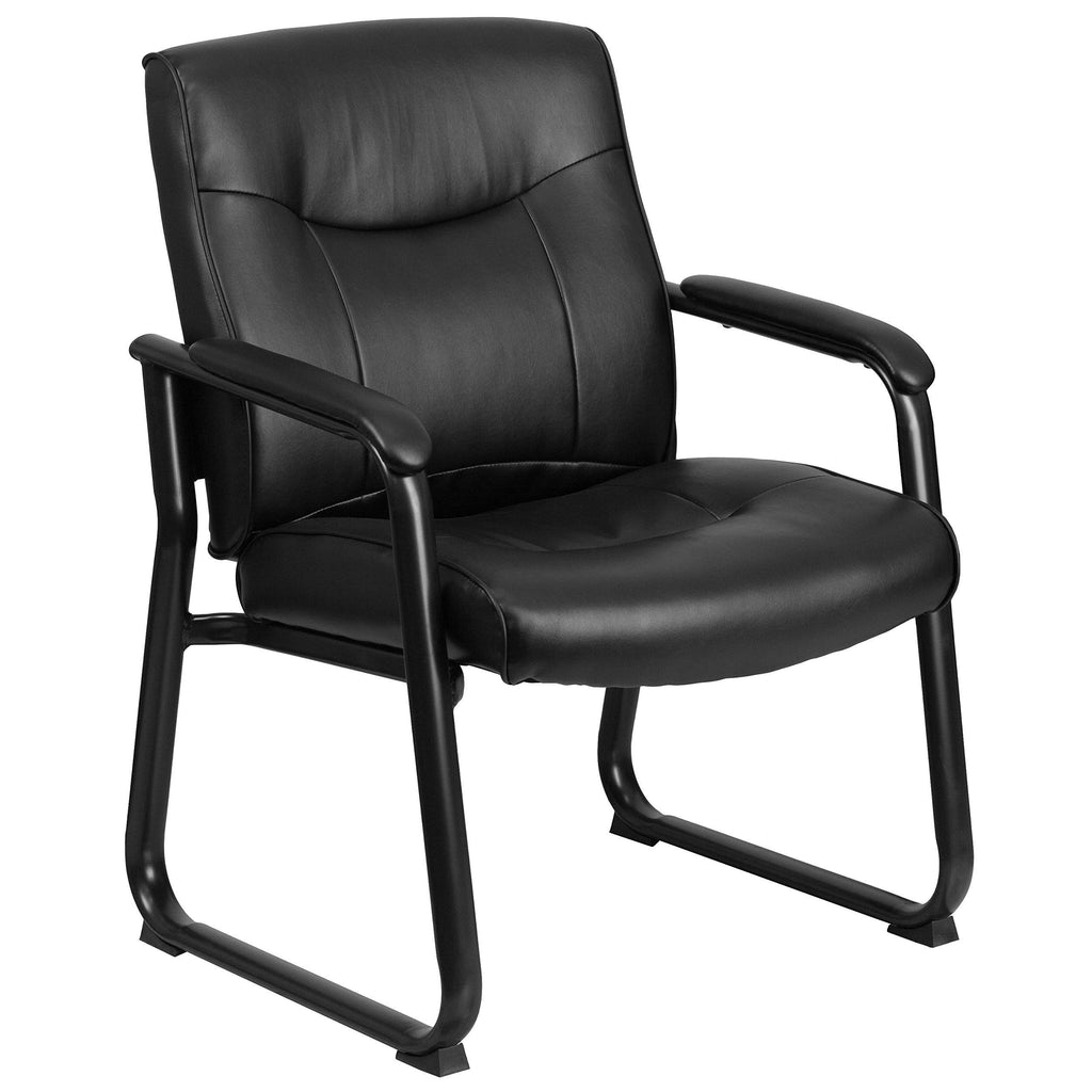 Black Leather Executive Side Chair M17583