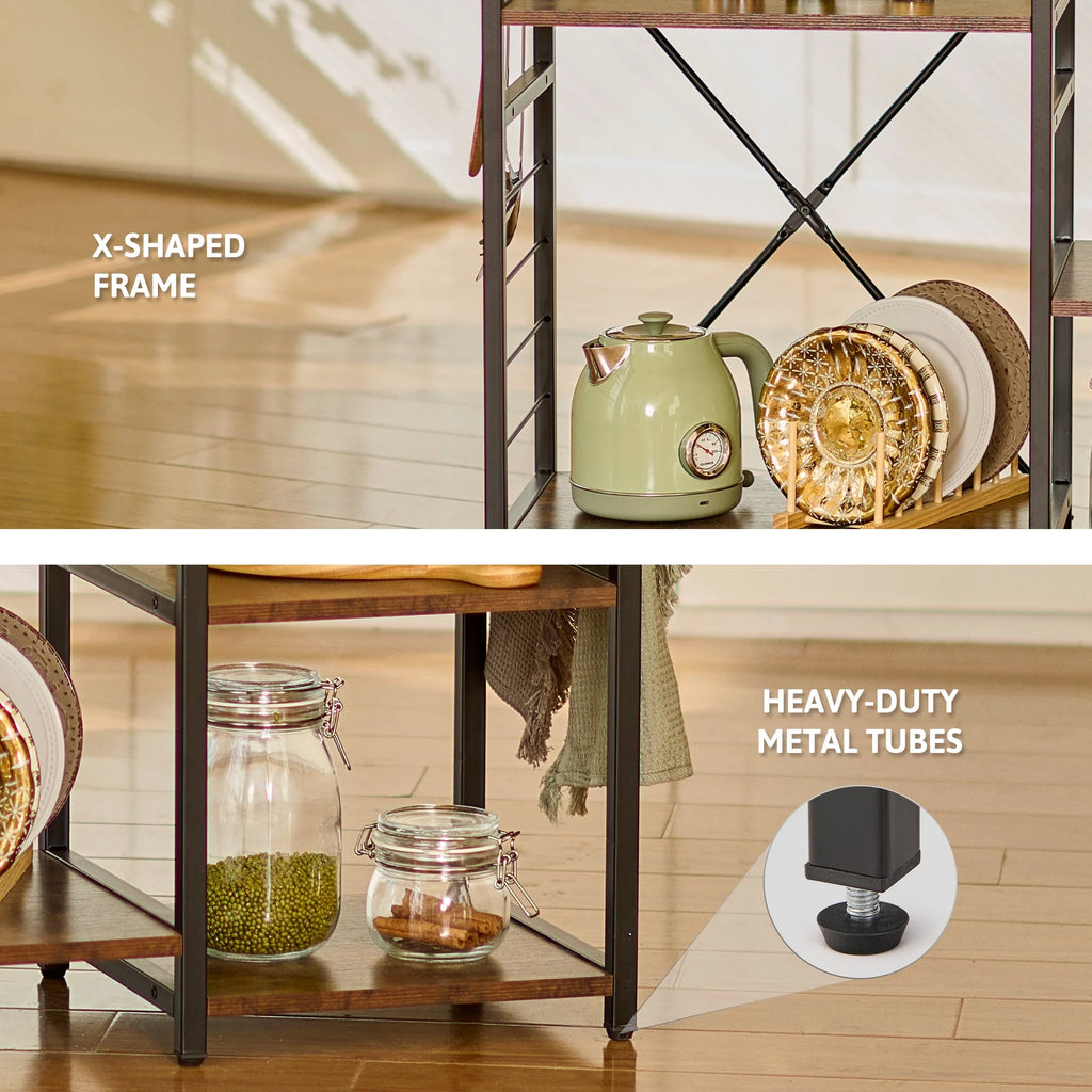 Baker’s Rack with Storage Basket Hooks K1886