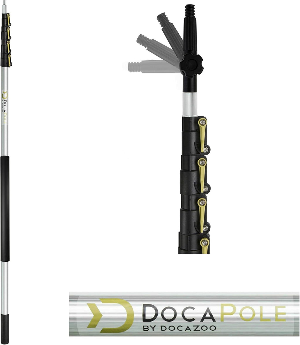 6-24 Foot Telescopic Cleaning Brush with Hard Bristle Brush U647